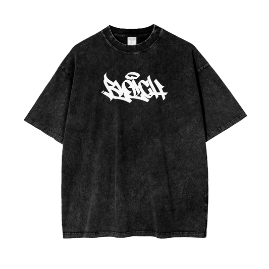 Blotch Tag Acid Wash Oversized t-shirt